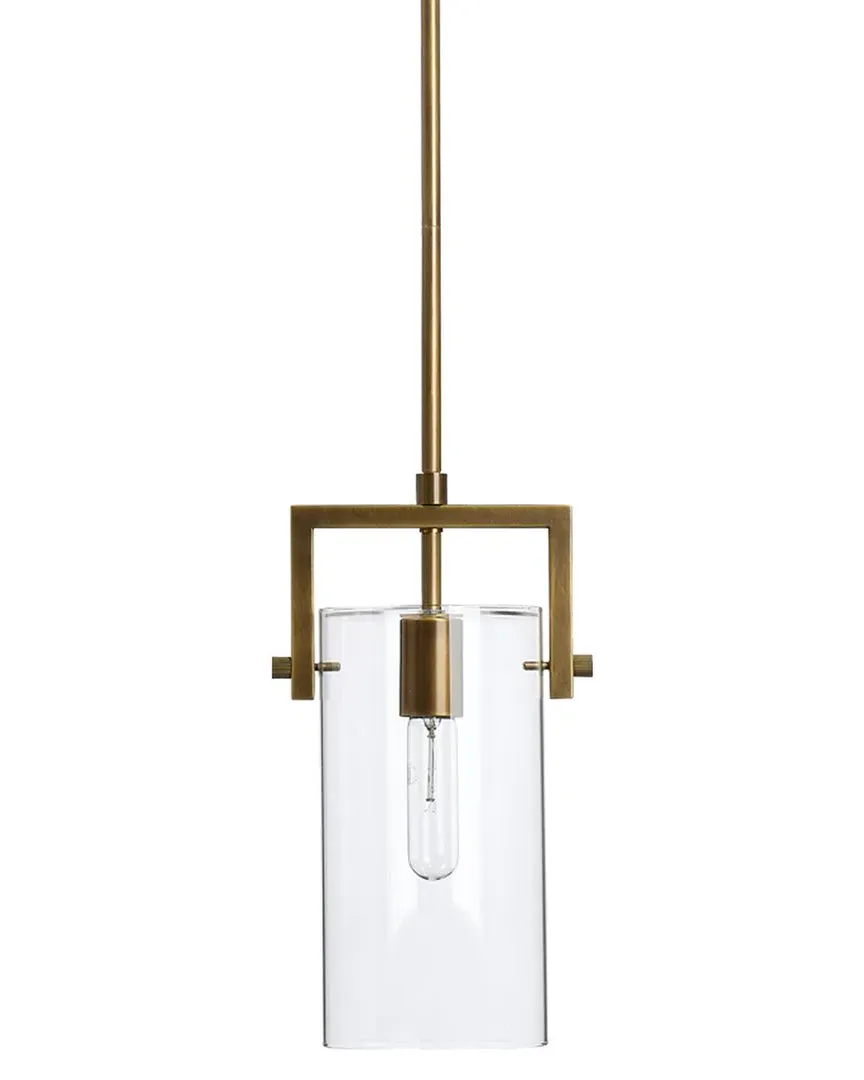 Cambrai Small Pendant Light - Antique Brass, Glass
