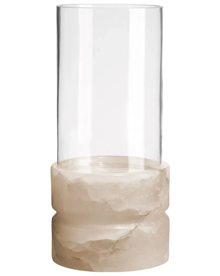 Charlotte Stacked Alabaster Hurricane - Clear, Alabaster image