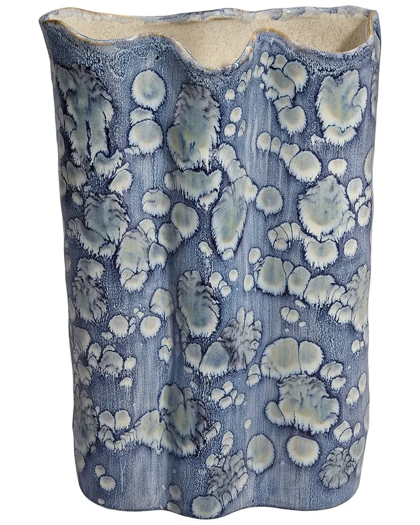 Cloud Large Ceramic Decorative Vase - Blue