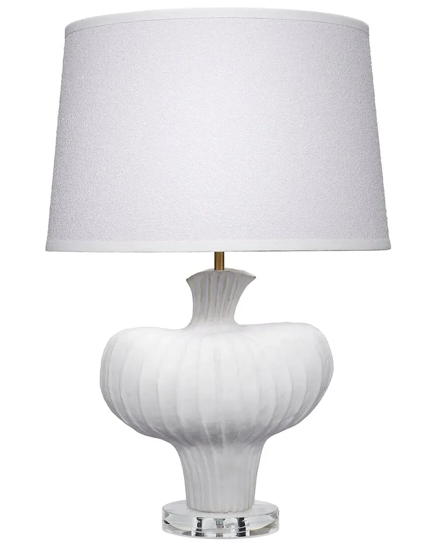 Colette Ceramic Table Lamp with Polyester Shade - White image