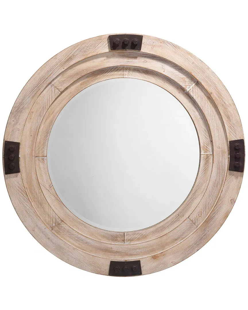 Foreman Square Mirror - White, Wood image