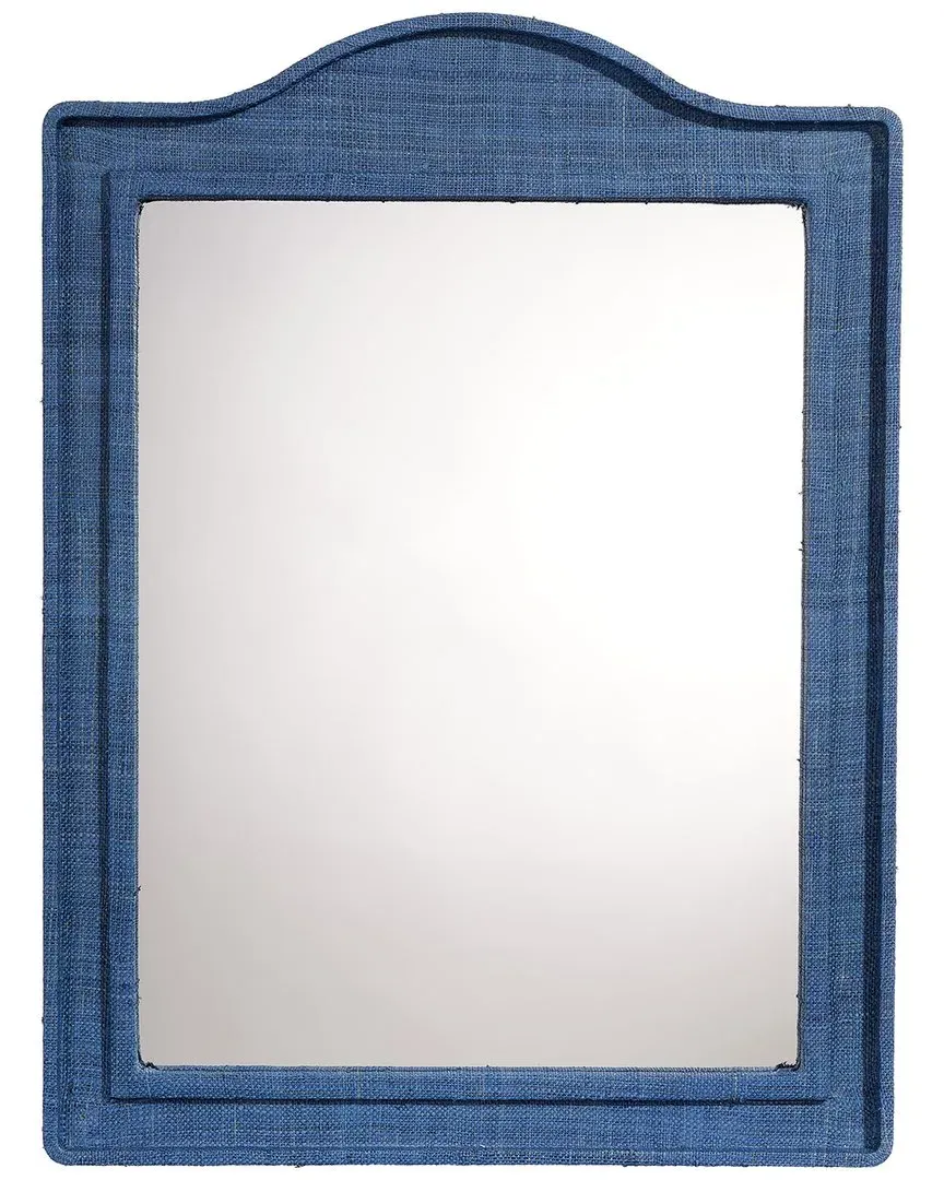 Hilltop Arch Wall Mirror - Indigo, Raffia image