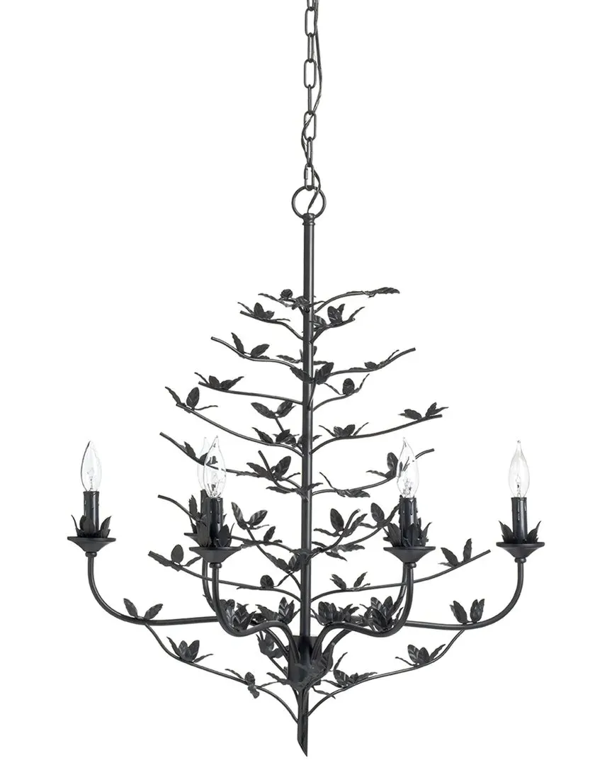 Jamie Young Co. Blooming Chandelier - Black, Iron image