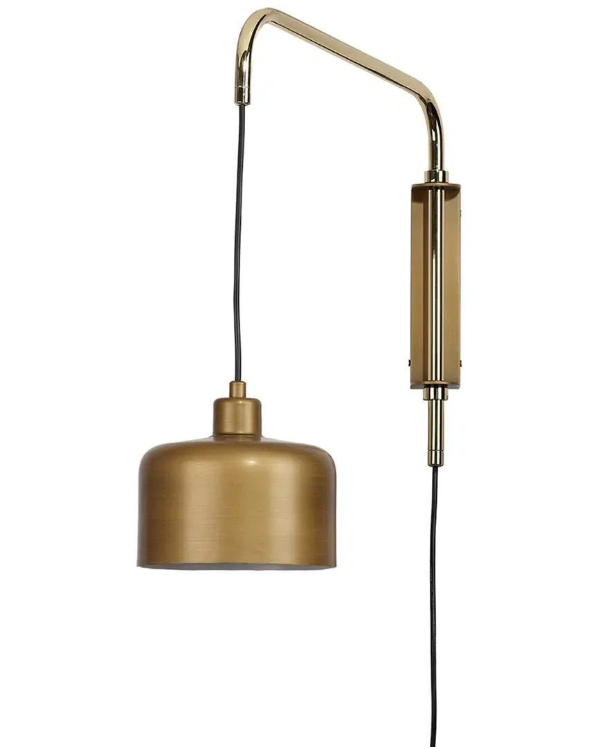 Jeno Small Swing Arm Wall Sconce - Satin Brass, Metal image