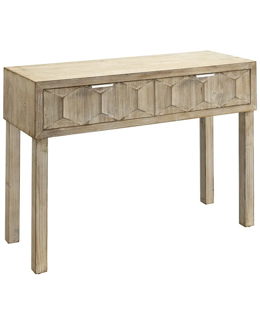 Juniper Two Drawer Console - Grey Washed, Wood image