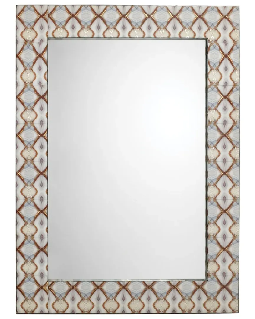 Kaleidoscope Rectangle Wall Mirror - Blue, MDF