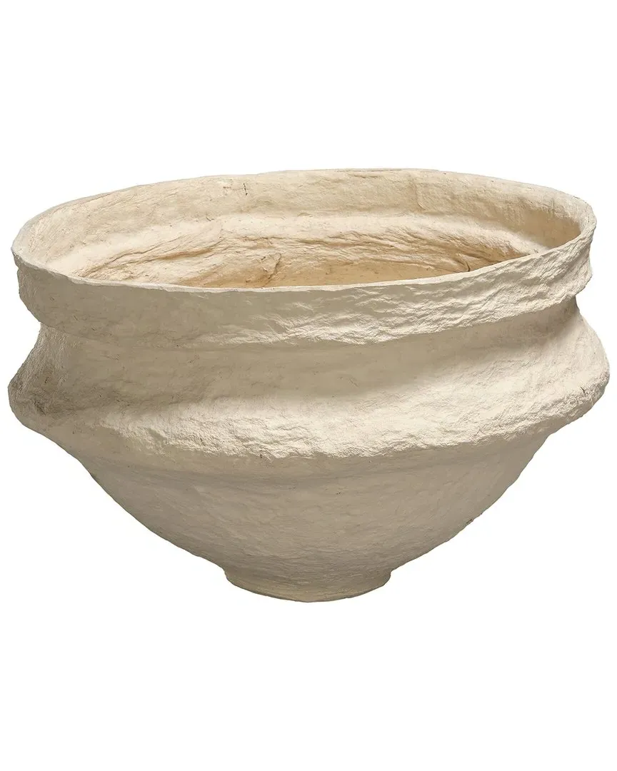 Landscape Large Bowl - Cream, Cotton Mache