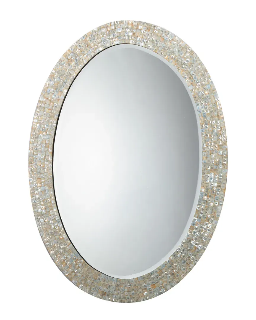 Large Oval Mirror - Mother-of-Pearl image