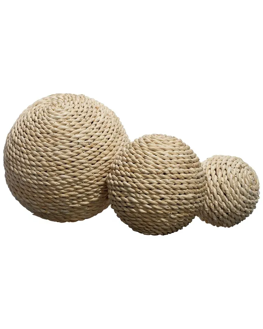 Malibu Decorative Balls Set - Natural, Cornstraw image