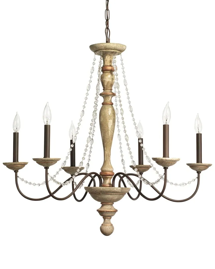 Maybel Chandelier - Brown Iron, Crystal image