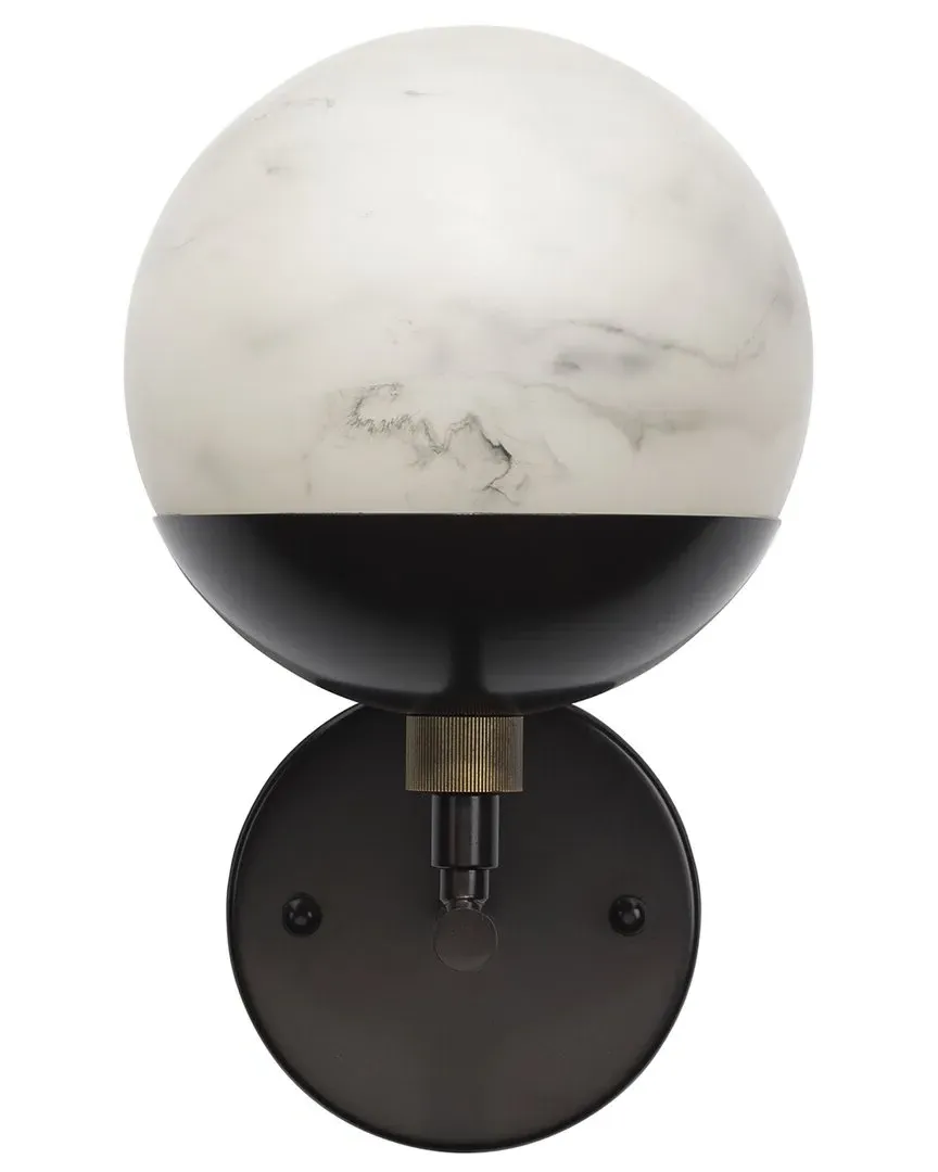 Metro Wall Sconce - Bronze, Faux Alabaster image