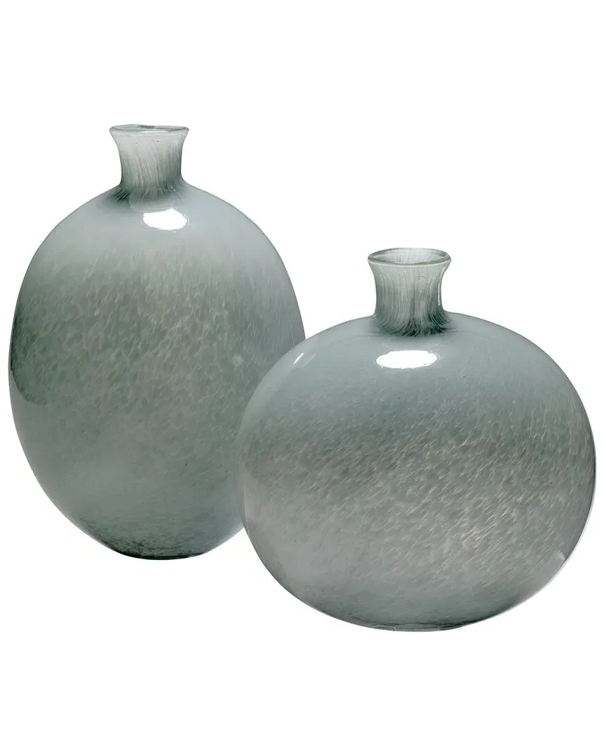 Minx Decorative Vases Set - Grey Glass image