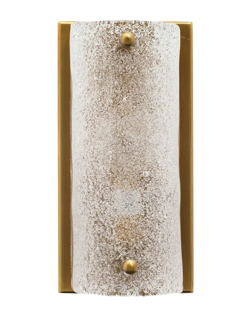 Moet Rounded Wall Sconce - Antique Brass, Glass image