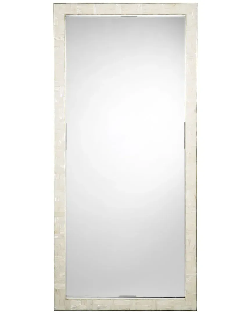 Monroe Rectangle Floor Mirror - Natural, Mother-of-Pearl