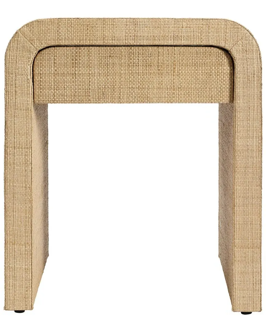 Montecito 1-Drawer Side Table - Natural, Raffia image
