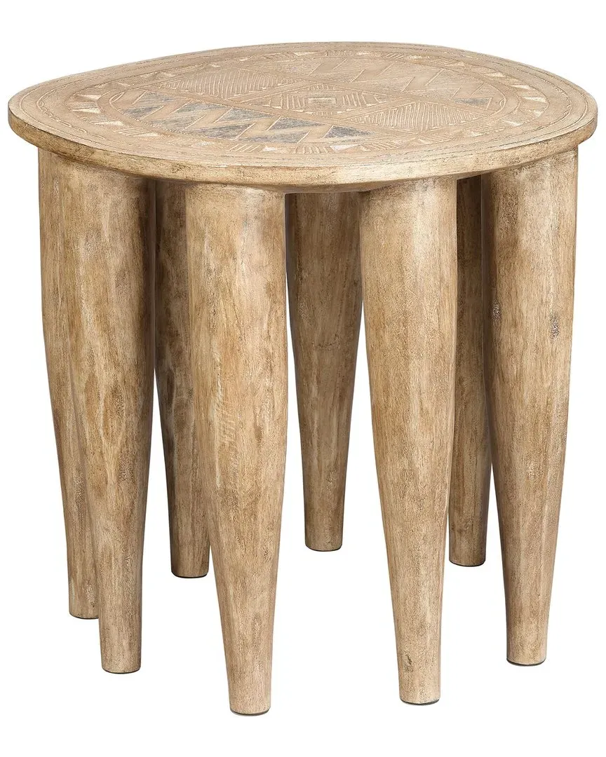Naga Stool - Bleached, Mango Wood image