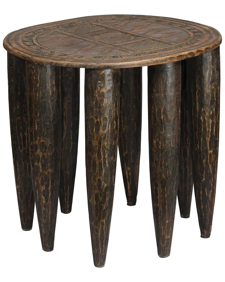 Naga Stool - Dark Antique, Mango Wood