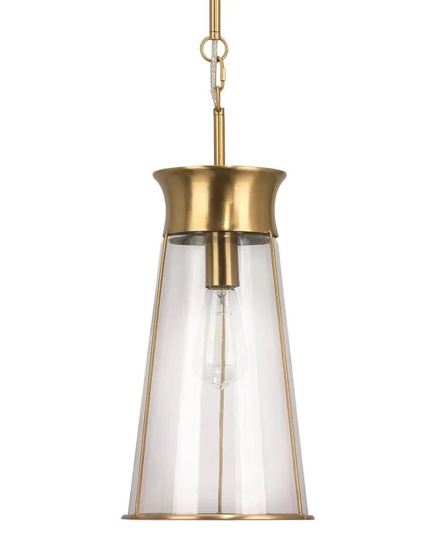Nara Pendant Light - Clear Glass, Antique Brass image