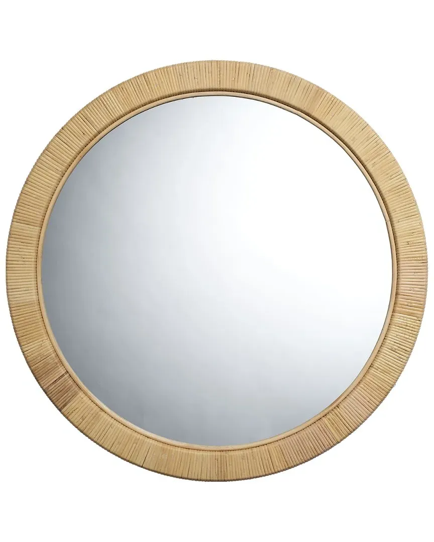 Ohana Round Wall Mirror - Natural, Rattan image