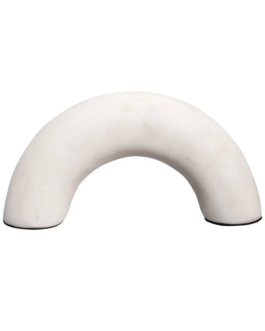 Ostrich Decorative Object - White, Marble