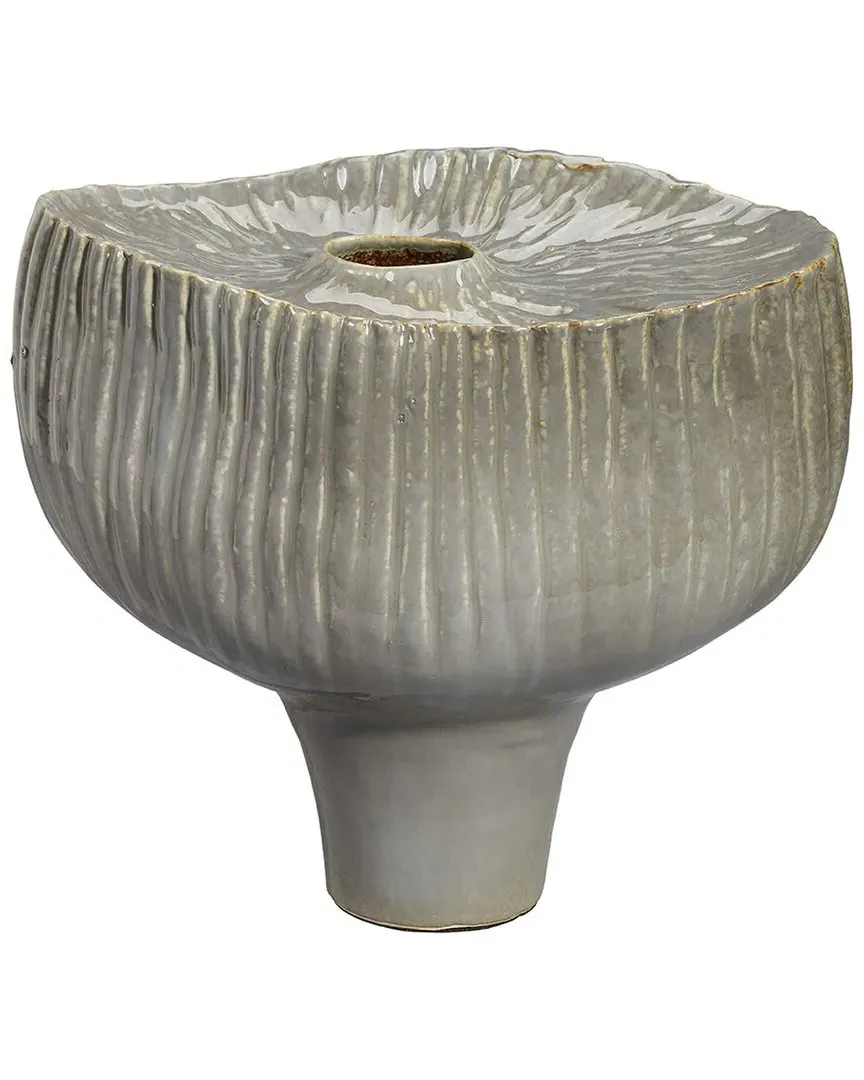 Plunge Ceramic Decorative Vessel - Grey image