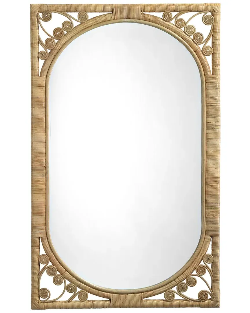 Primrose Mirror - Brown, Rattan image