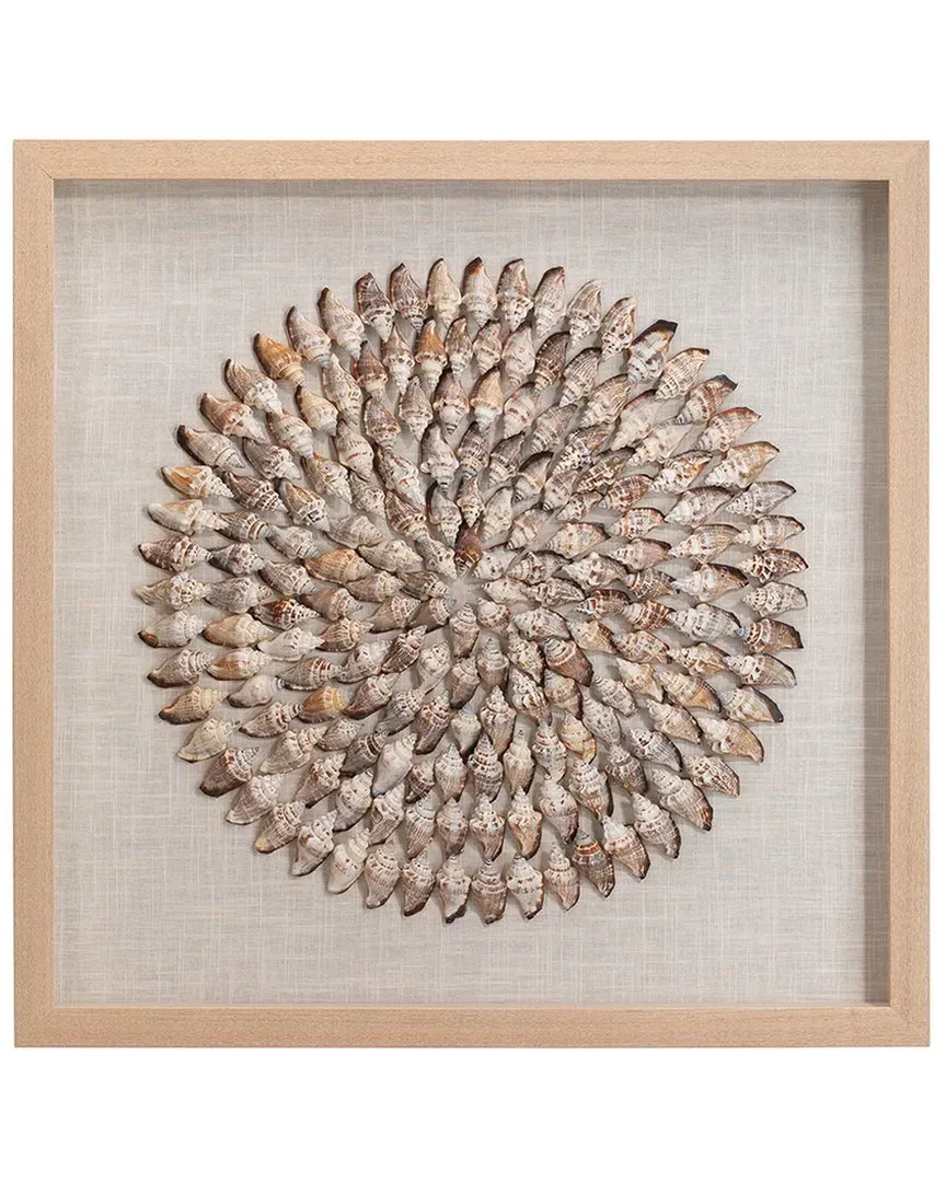 Riviera Framed Wall Art - Beige, Pine Wood