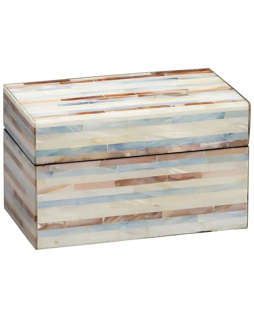 Roosevelt Small Decorative Box - Blue, Mother-of-Pearl image
