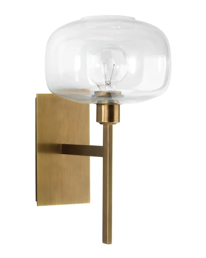 Scando Mod Wall Sconce - Antique Brass, Clear Glass image