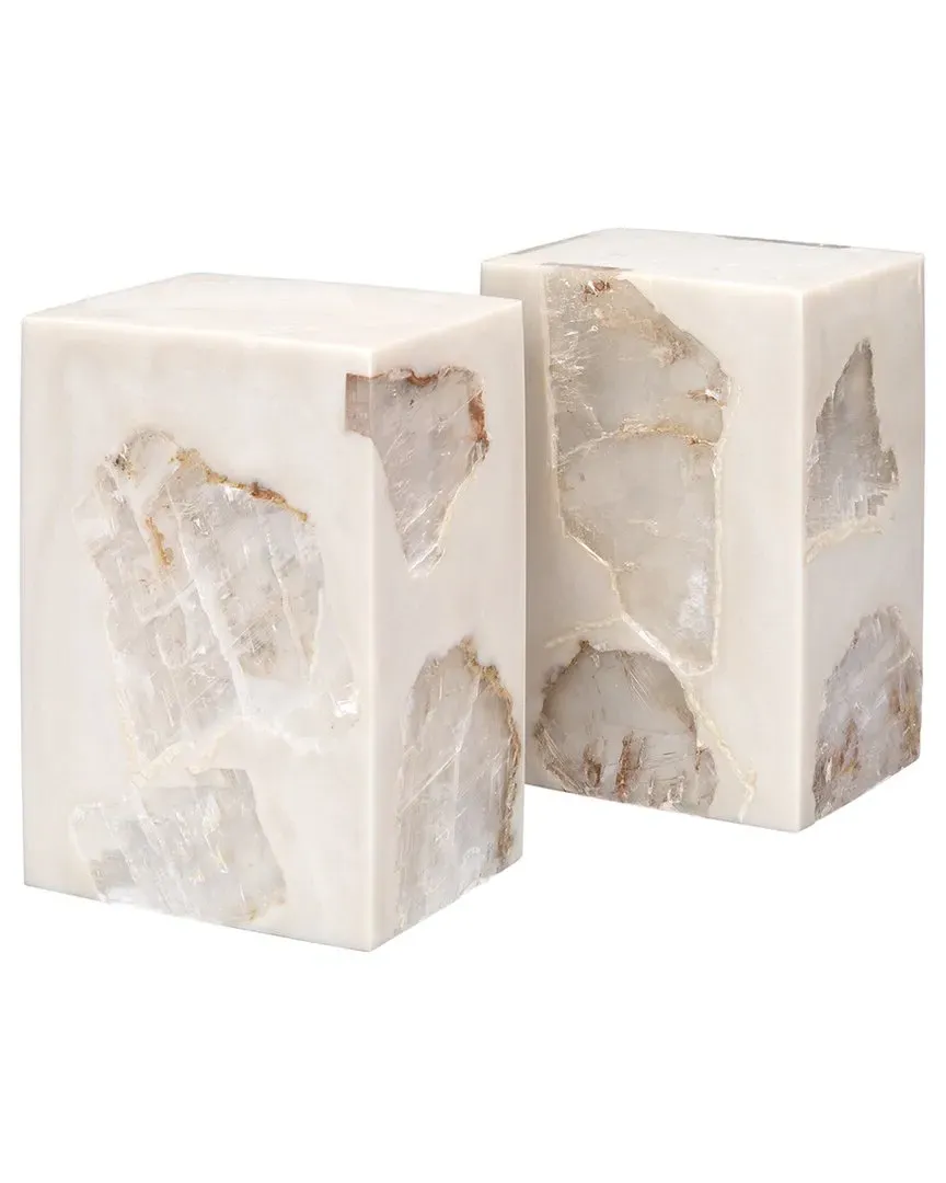 Slab Bookends - Cream, Mica image