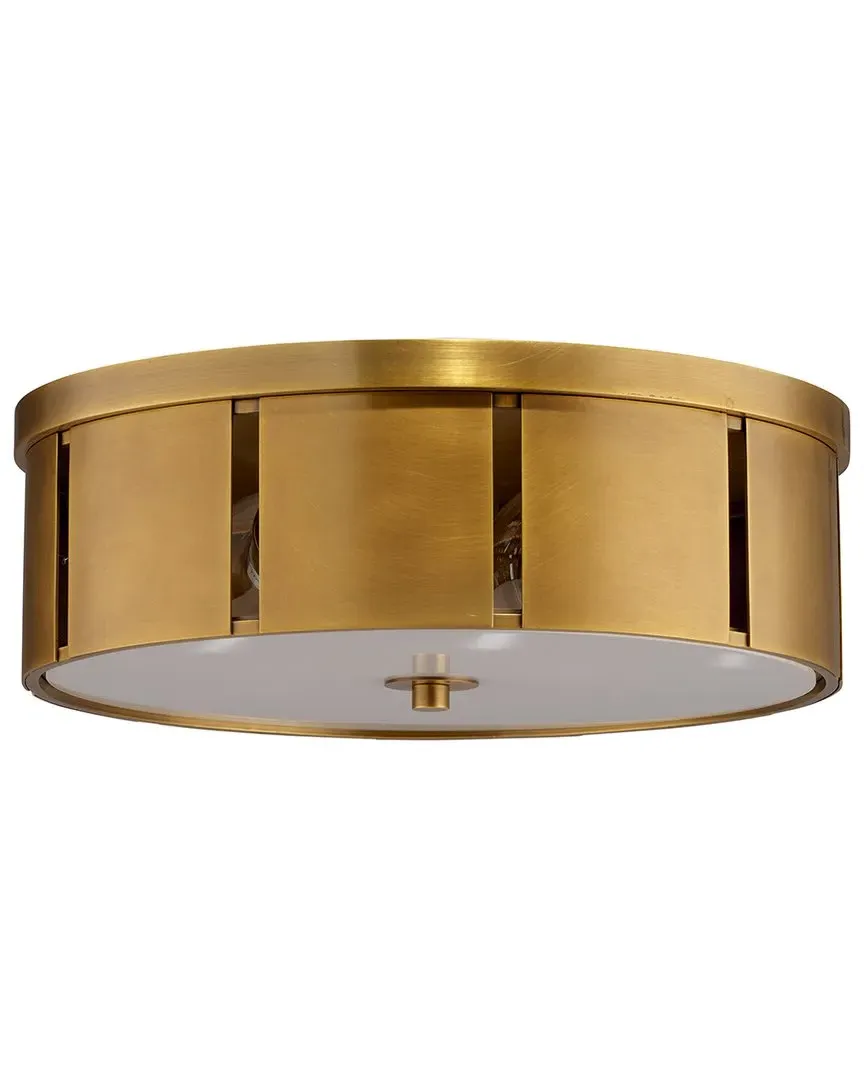 Small Orbit Flush Mount - Antique Brass image