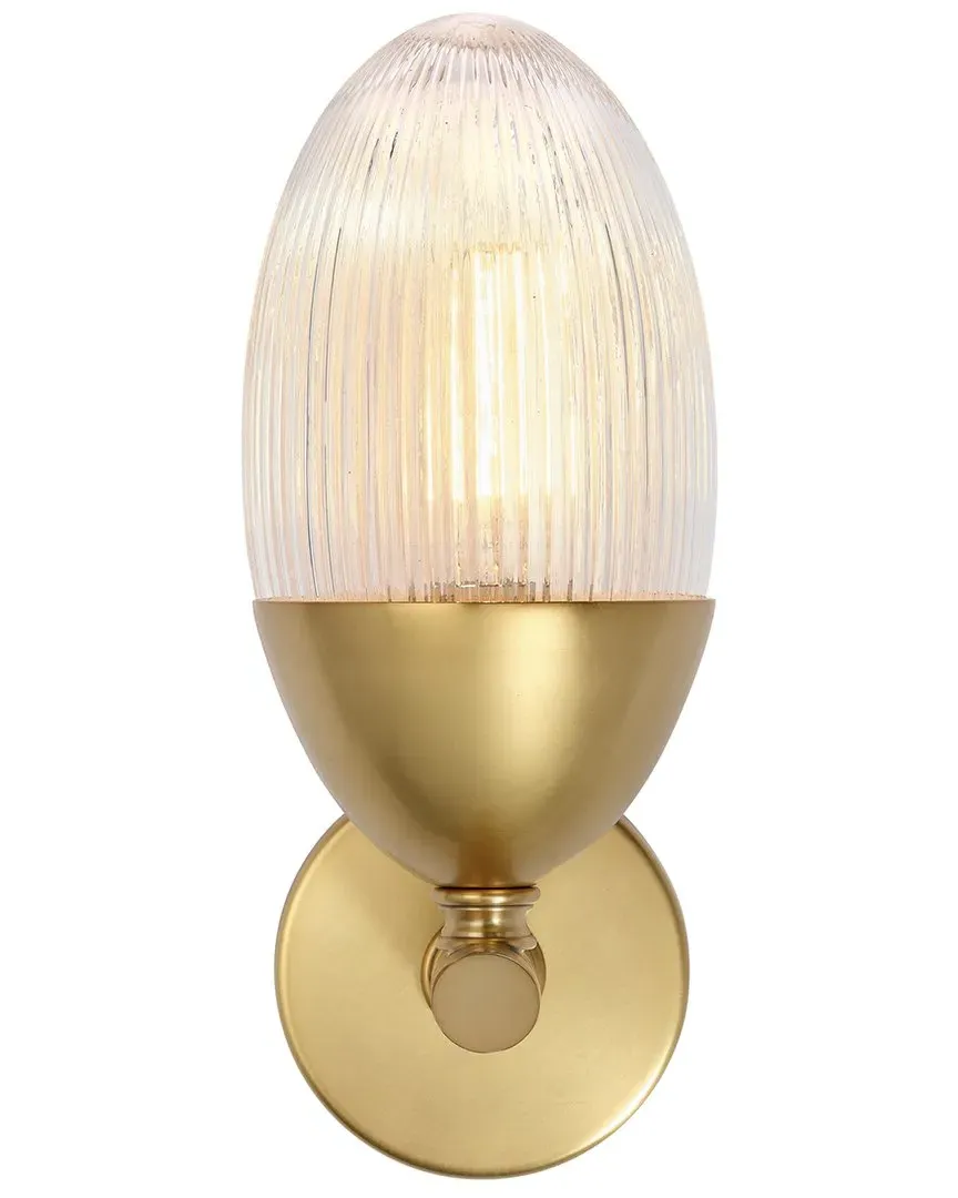 Small Whitworth Wall Sconce - Polished Brass, Glass image