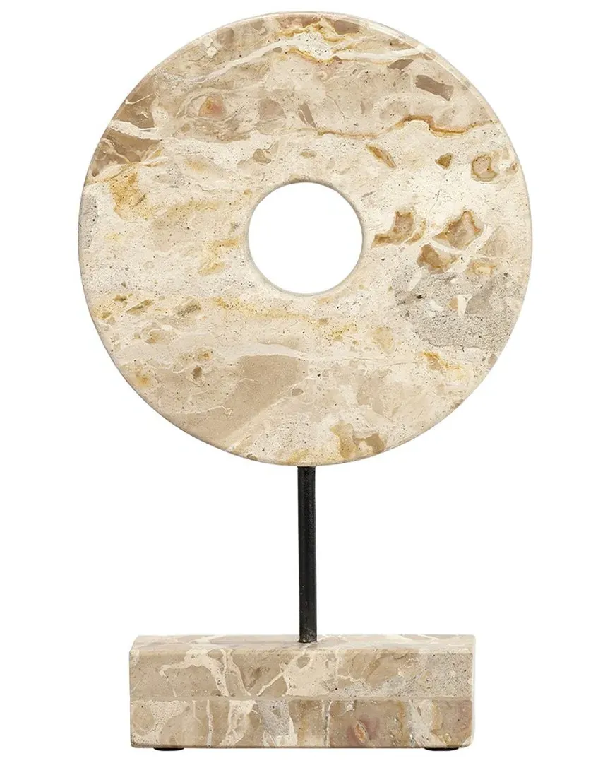 Soleil Decorative Stand - Cream, Marble image
