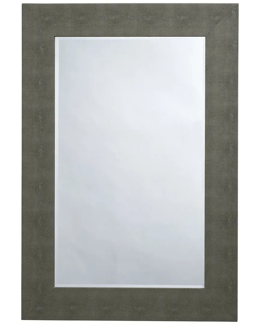 Structure Rectangle Mirror - Grey, Faux Shagreen image