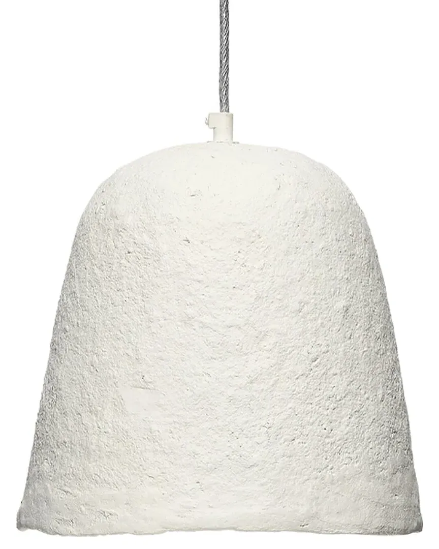 Tablet Pendant Light - Off White, Paper Mache image