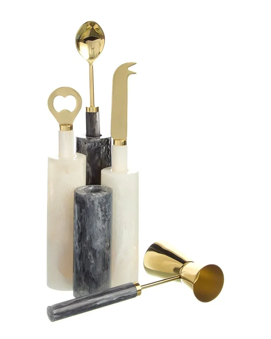 Como 4-Piece Barware Set - Black, Acrylic image