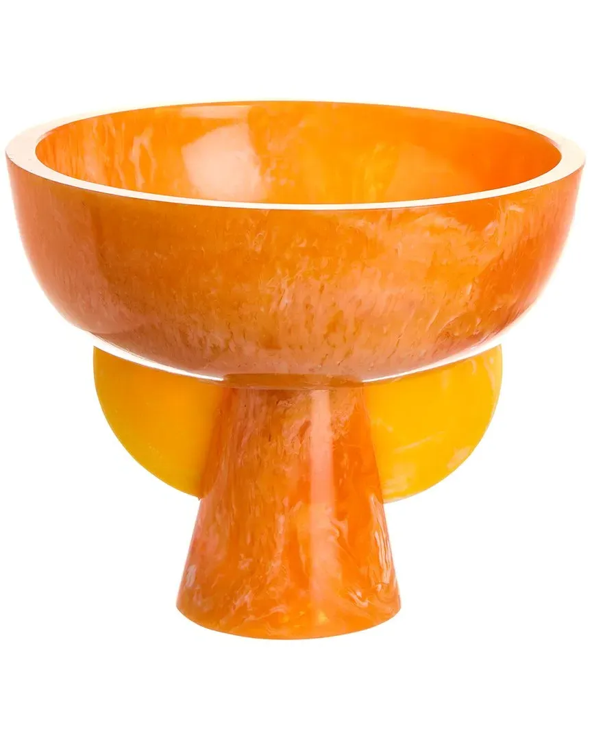 Como Pedestal Bowl - Orange, Acrylic image
