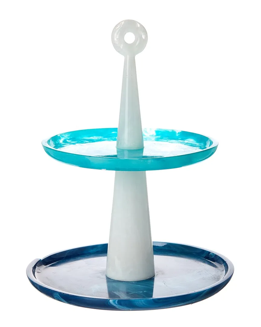 Como Tiered Tray - Blue, Acrylic image