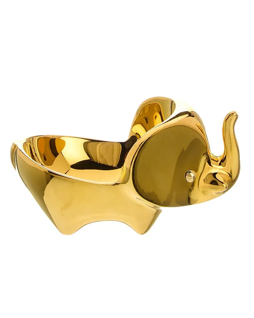 Elephant Ring Bowl - Brass image