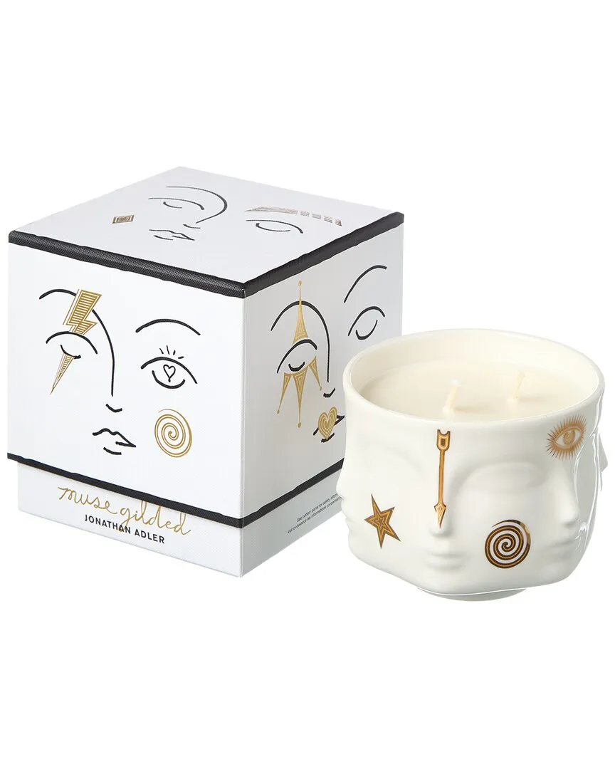 Gilded Muse Candle - White, Porcelain