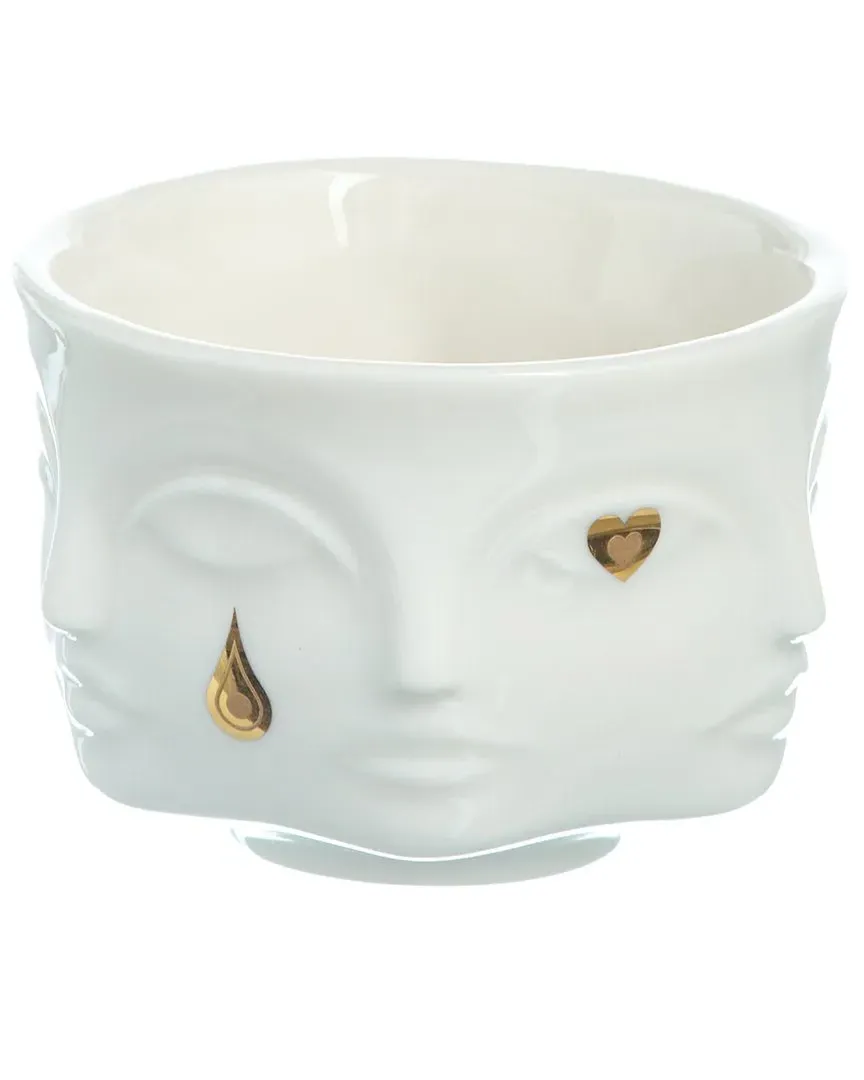 Gilded Muse Votive - White, Porcelain image