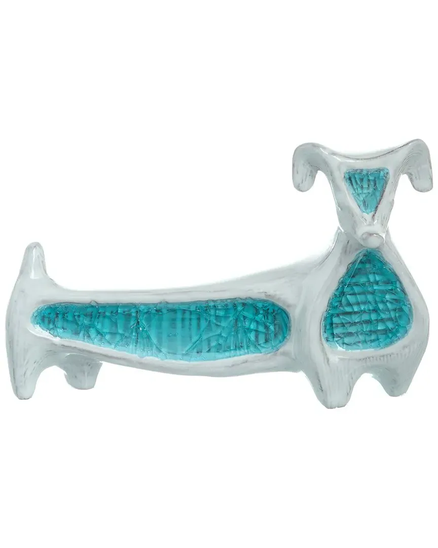 Glass Menagerie Dachshund Decorative Object - Aquamarine image
