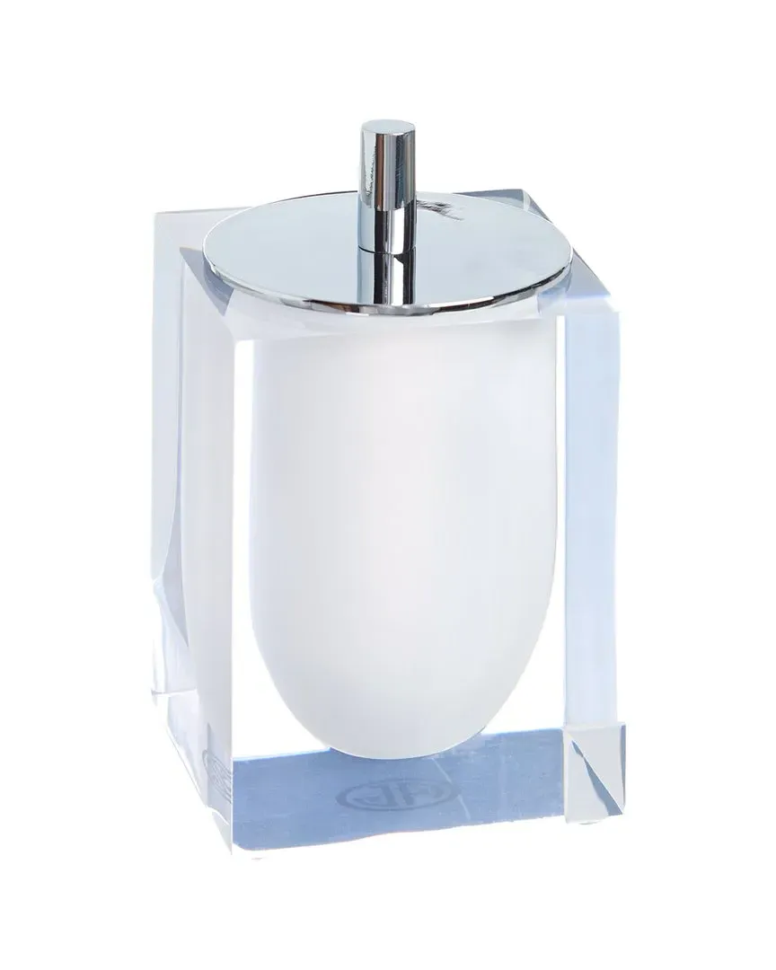 Hollywood Canister - White, Acrylic