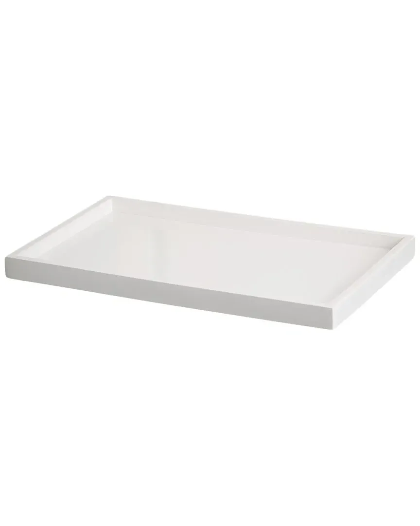 Lacquer Bath Tray - White image