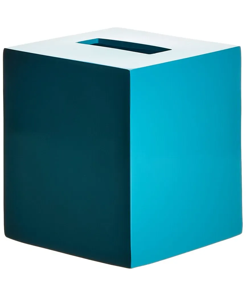 Lacquer Tissue Box - Blue image