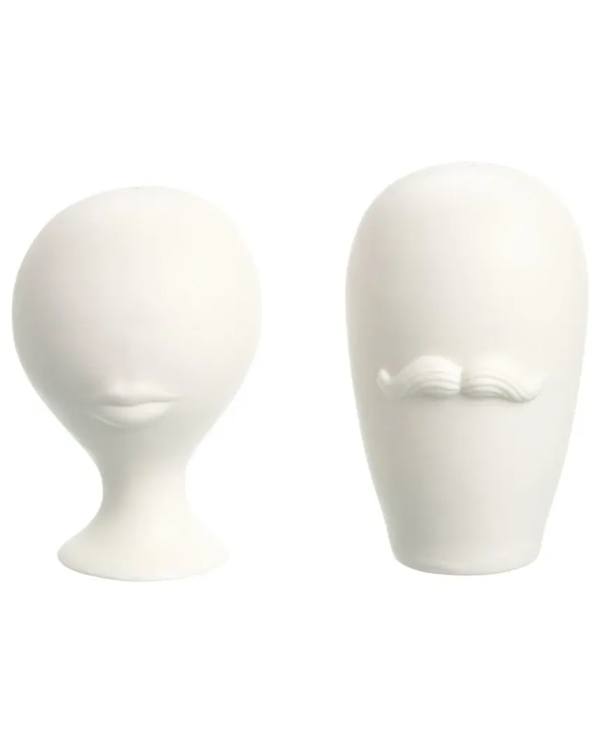 Mr. & Mrs. Muse Salt & Pepper Set - White image