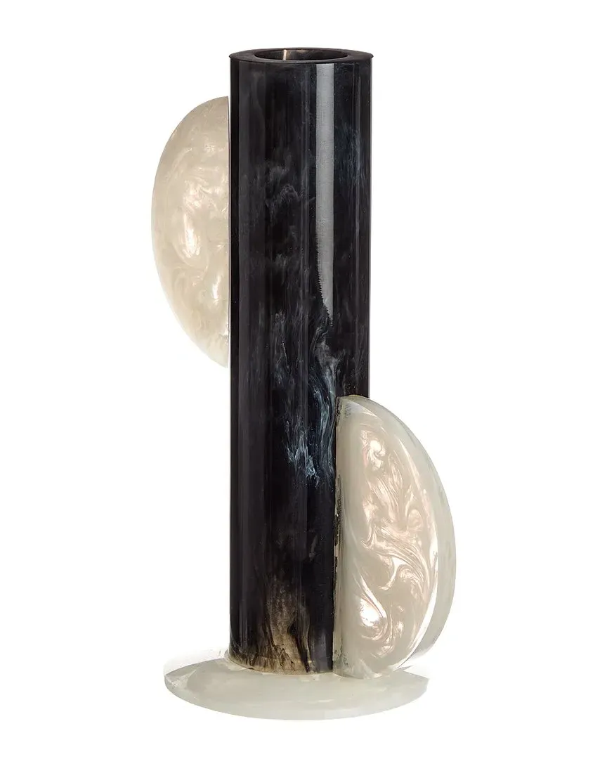 Mustique Cylinder Vase - Black, Acrylic image