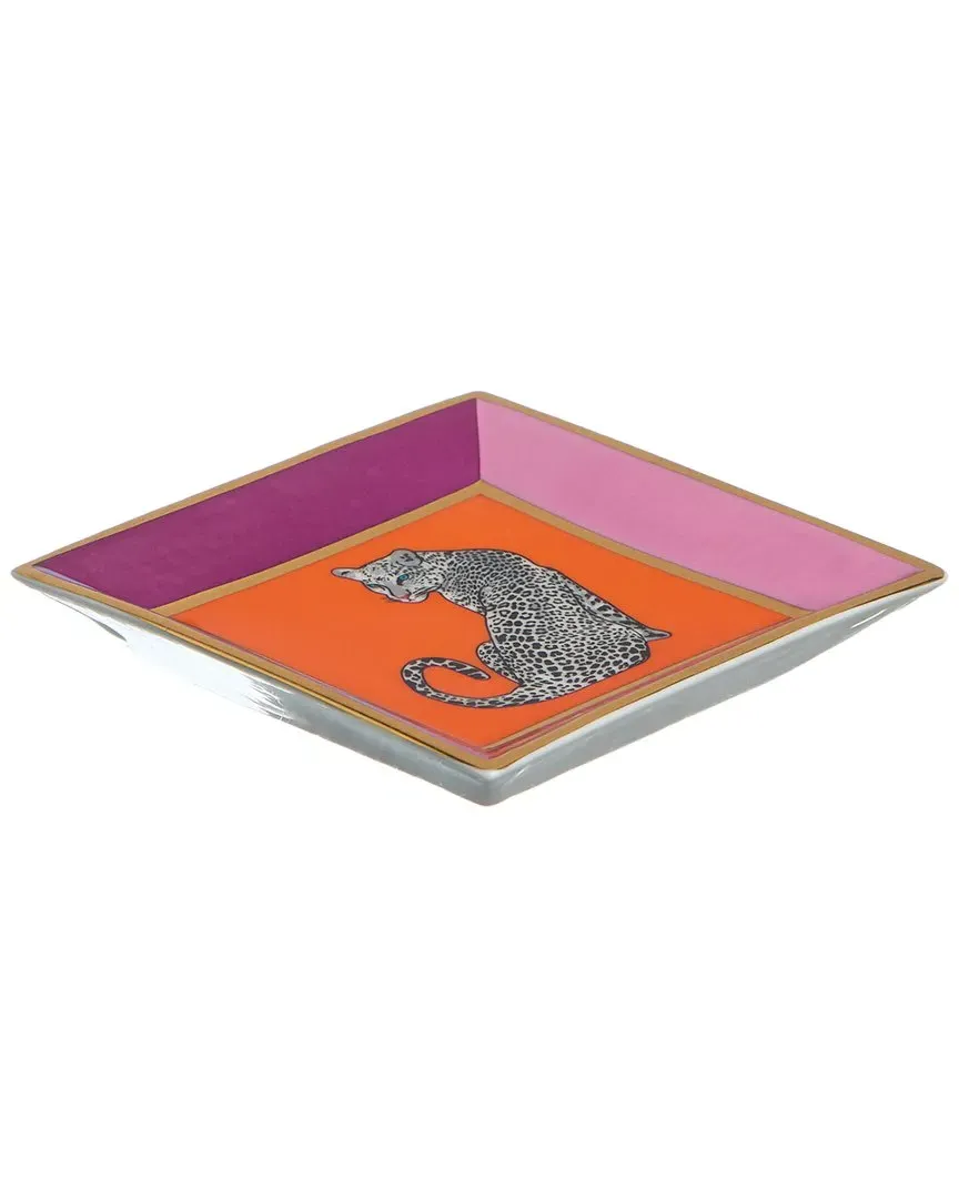 Safari Square Tray - Multicolor, Porcelain image