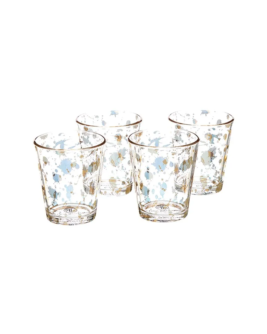 Set of 4 1948 Rocks Glassware - Gold image