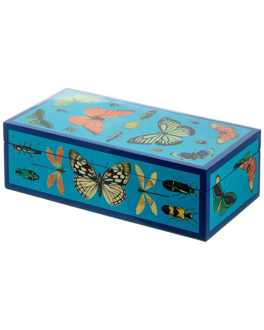 Small Lacquer Botanist Box - Blue image